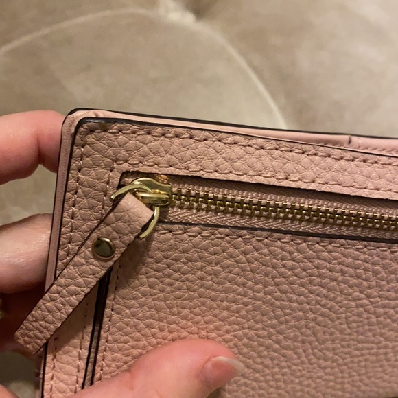 Lightly used light pink pebbled kate spade wallet. - Picture 5 of 5